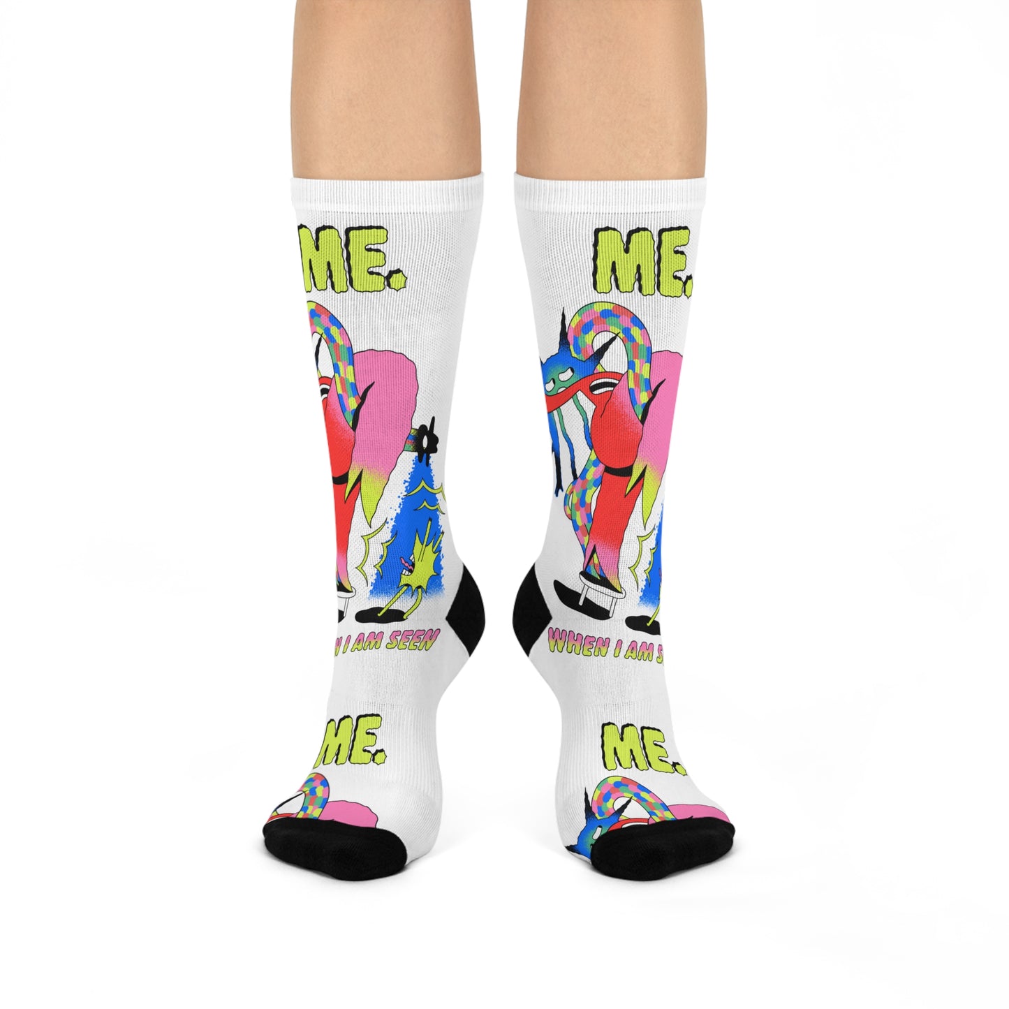 Me When I’m Seen Crew Socks