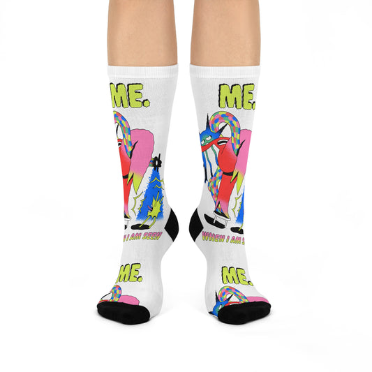 Me When I’m Seen Crew Socks